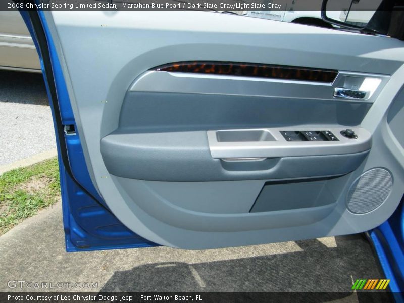 Marathon Blue Pearl / Dark Slate Gray/Light Slate Gray 2008 Chrysler Sebring Limited Sedan