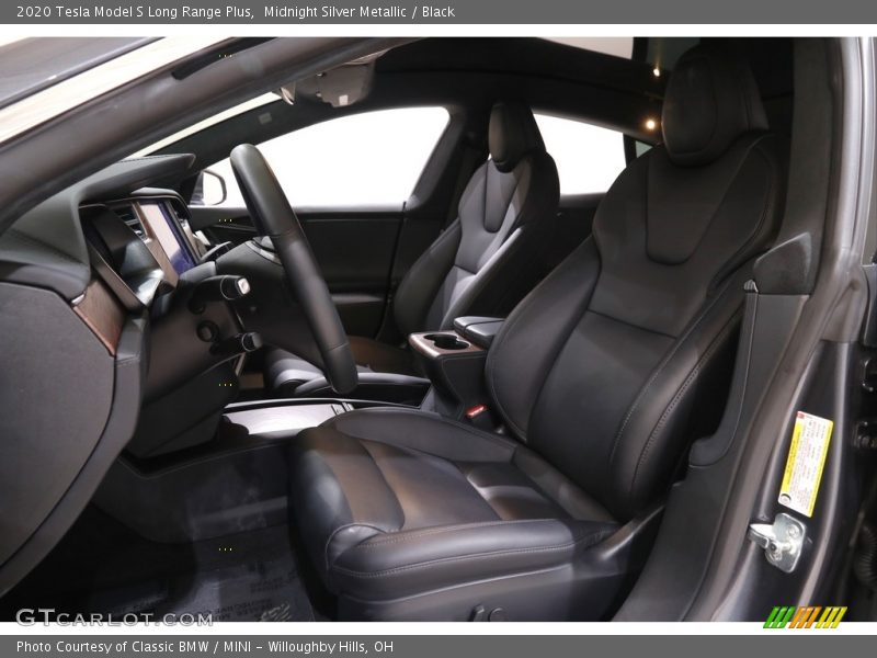 Front Seat of 2020 Model S Long Range Plus