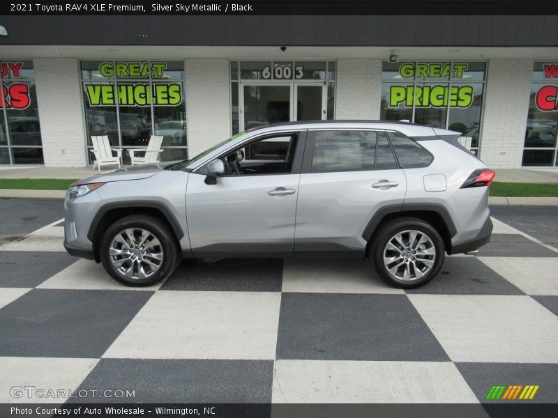 Silver Sky Metallic / Black 2021 Toyota RAV4 XLE Premium