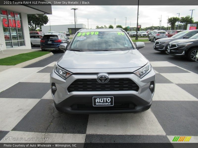 Silver Sky Metallic / Black 2021 Toyota RAV4 XLE Premium