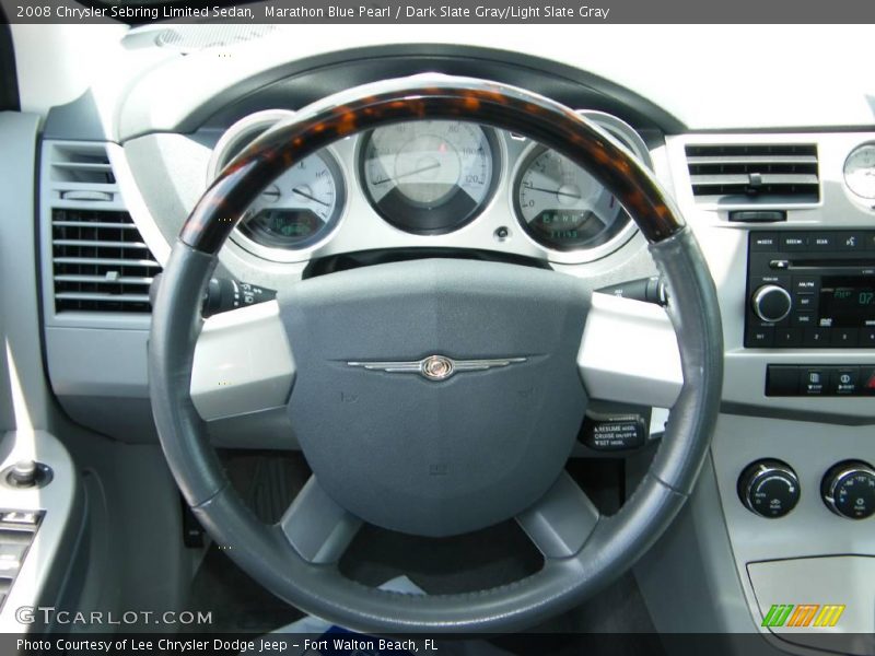 Marathon Blue Pearl / Dark Slate Gray/Light Slate Gray 2008 Chrysler Sebring Limited Sedan