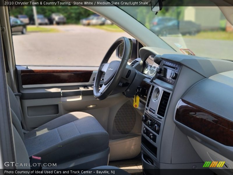 Stone White / Medium Slate Gray/Light Shale 2010 Chrysler Town & Country Touring