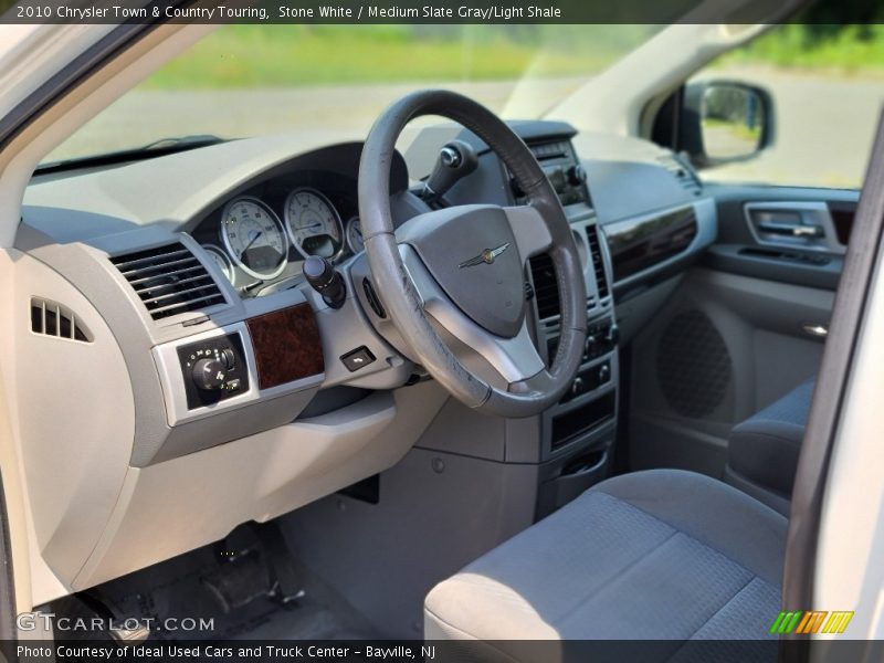 Stone White / Medium Slate Gray/Light Shale 2010 Chrysler Town & Country Touring