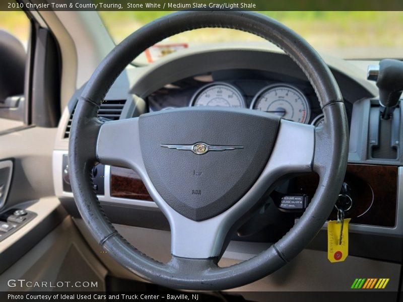 Stone White / Medium Slate Gray/Light Shale 2010 Chrysler Town & Country Touring