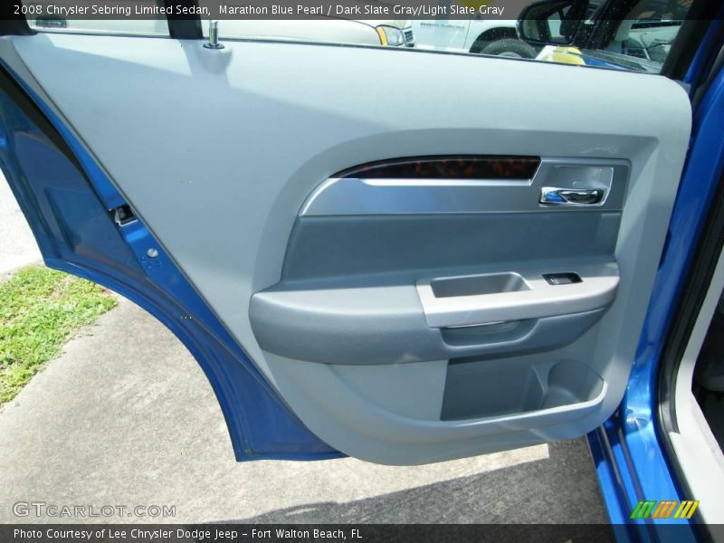 Marathon Blue Pearl / Dark Slate Gray/Light Slate Gray 2008 Chrysler Sebring Limited Sedan