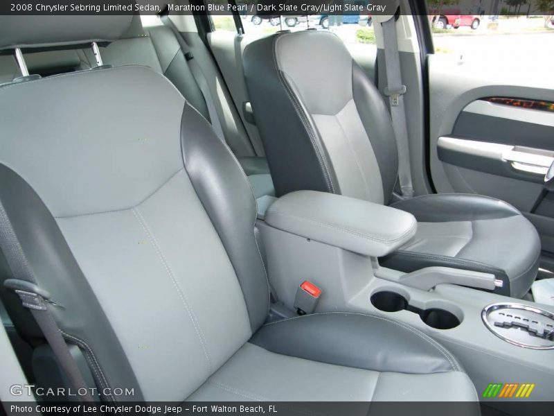 Marathon Blue Pearl / Dark Slate Gray/Light Slate Gray 2008 Chrysler Sebring Limited Sedan
