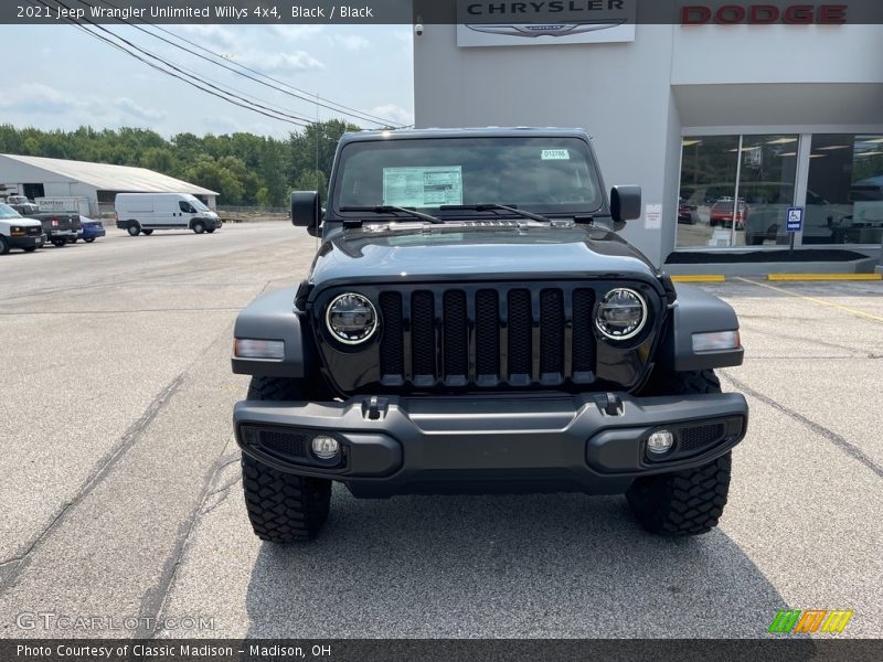 Black / Black 2021 Jeep Wrangler Unlimited Willys 4x4