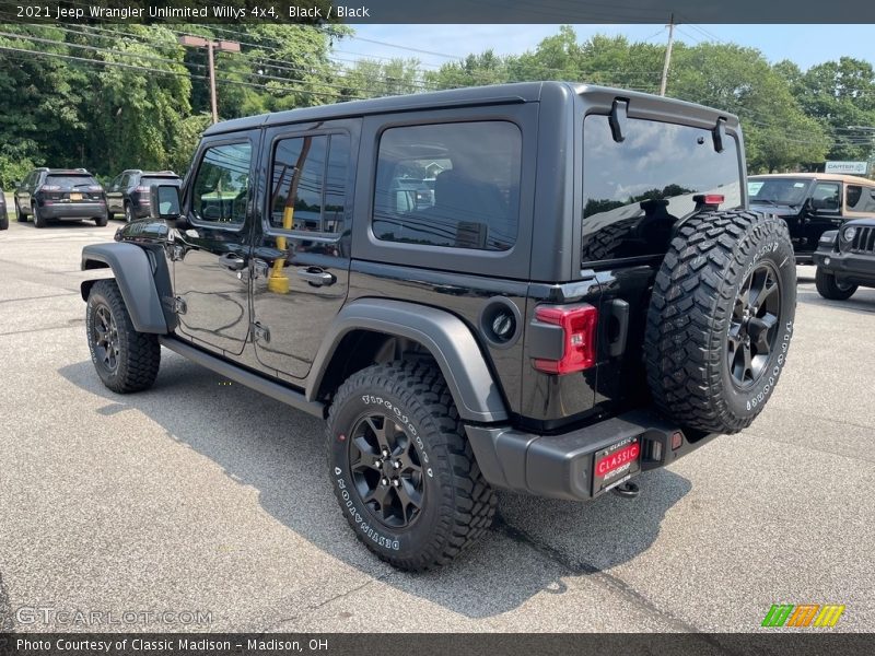 Black / Black 2021 Jeep Wrangler Unlimited Willys 4x4