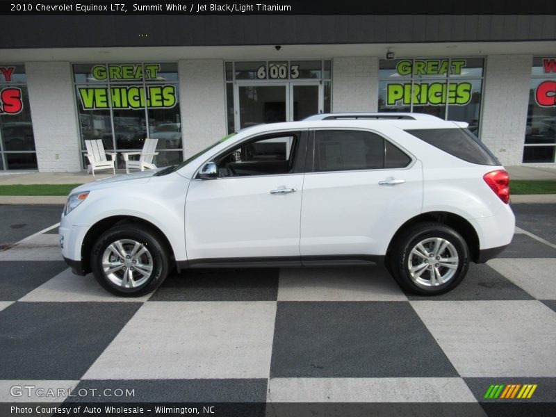 Summit White / Jet Black/Light Titanium 2010 Chevrolet Equinox LTZ