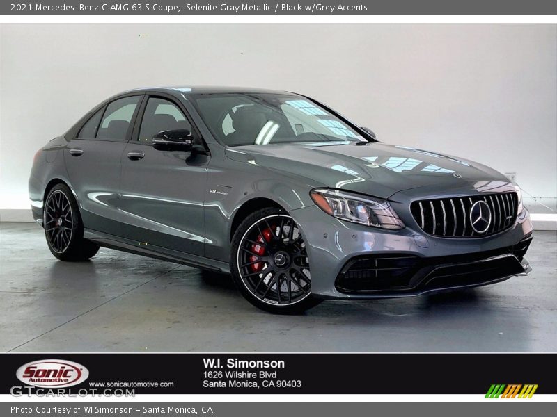 Selenite Gray Metallic / Black w/Grey Accents 2021 Mercedes-Benz C AMG 63 S Coupe