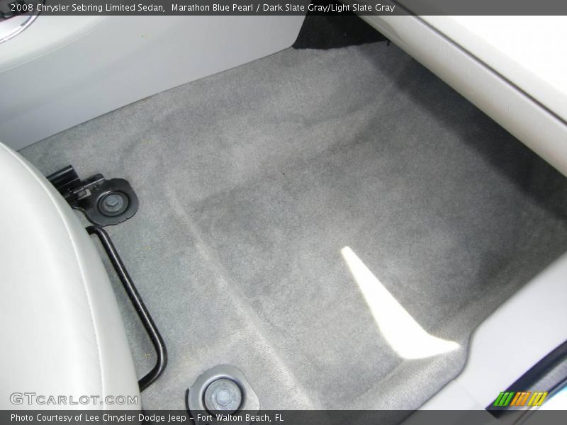Marathon Blue Pearl / Dark Slate Gray/Light Slate Gray 2008 Chrysler Sebring Limited Sedan