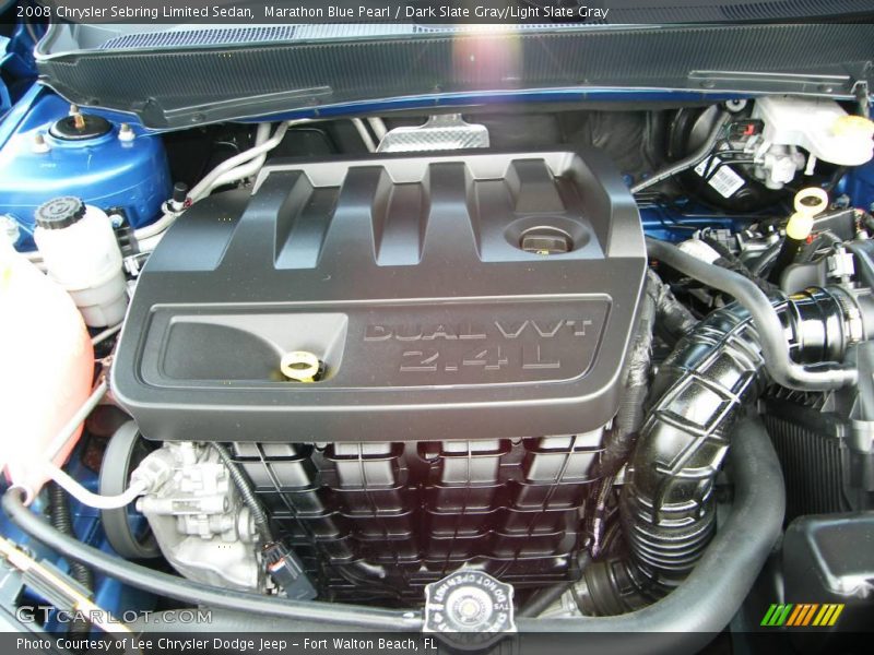 Marathon Blue Pearl / Dark Slate Gray/Light Slate Gray 2008 Chrysler Sebring Limited Sedan