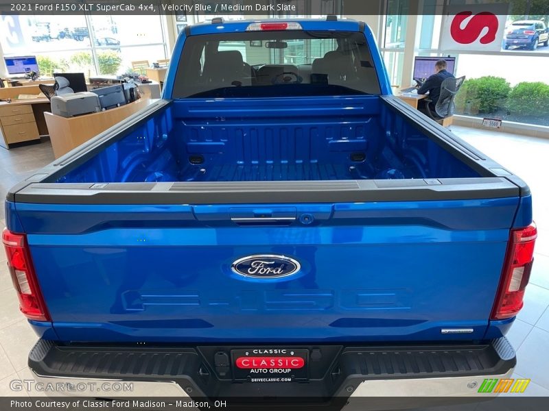 Velocity Blue / Medium Dark Slate 2021 Ford F150 XLT SuperCab 4x4