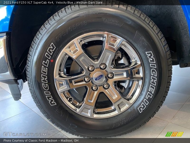 Velocity Blue / Medium Dark Slate 2021 Ford F150 XLT SuperCab 4x4