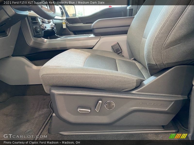Velocity Blue / Medium Dark Slate 2021 Ford F150 XLT SuperCab 4x4