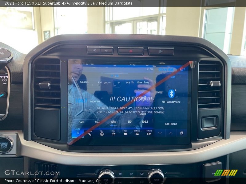 Velocity Blue / Medium Dark Slate 2021 Ford F150 XLT SuperCab 4x4