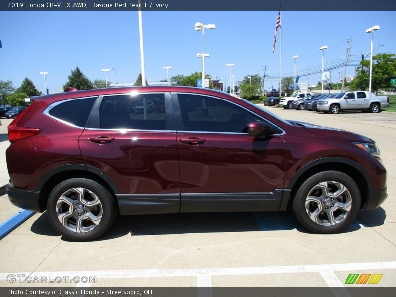 Basque Red Pearl II / Ivory 2019 Honda CR-V EX AWD