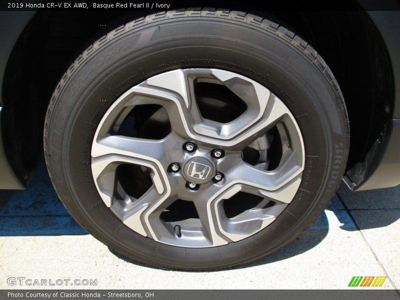 Basque Red Pearl II / Ivory 2019 Honda CR-V EX AWD