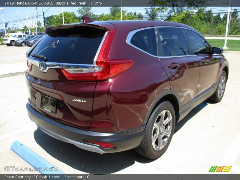Basque Red Pearl II / Ivory 2019 Honda CR-V EX AWD