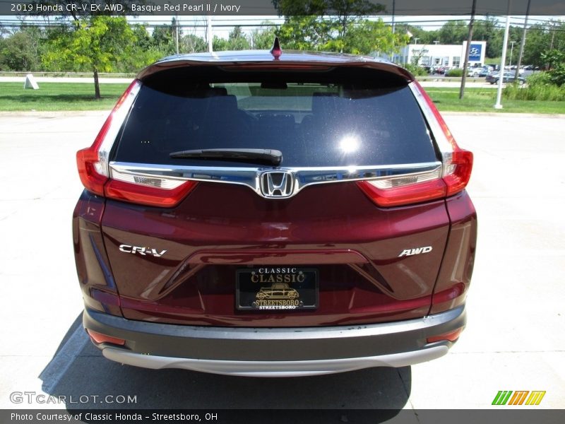 Basque Red Pearl II / Ivory 2019 Honda CR-V EX AWD