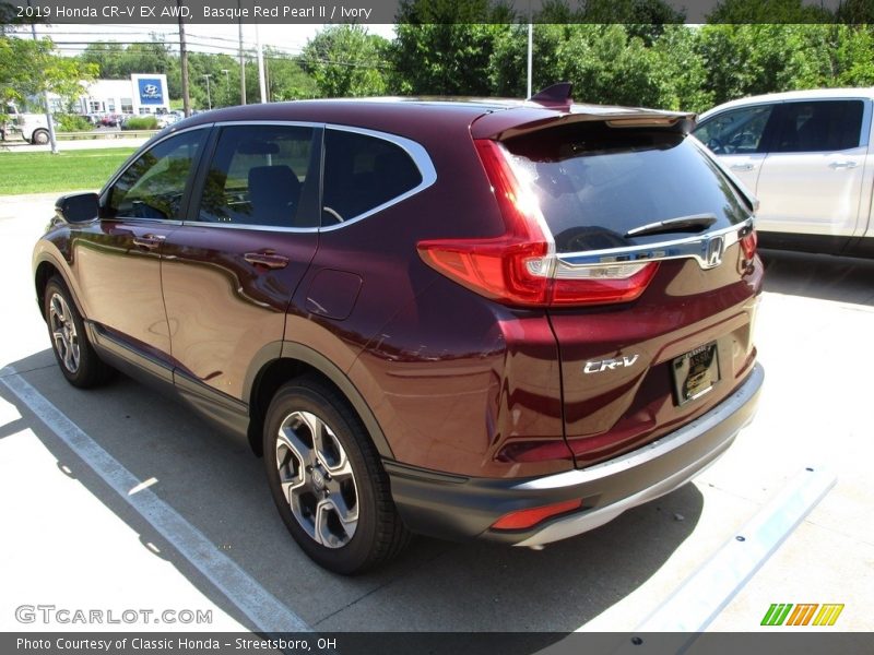 Basque Red Pearl II / Ivory 2019 Honda CR-V EX AWD