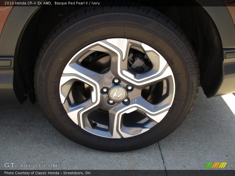 Basque Red Pearl II / Ivory 2019 Honda CR-V EX AWD