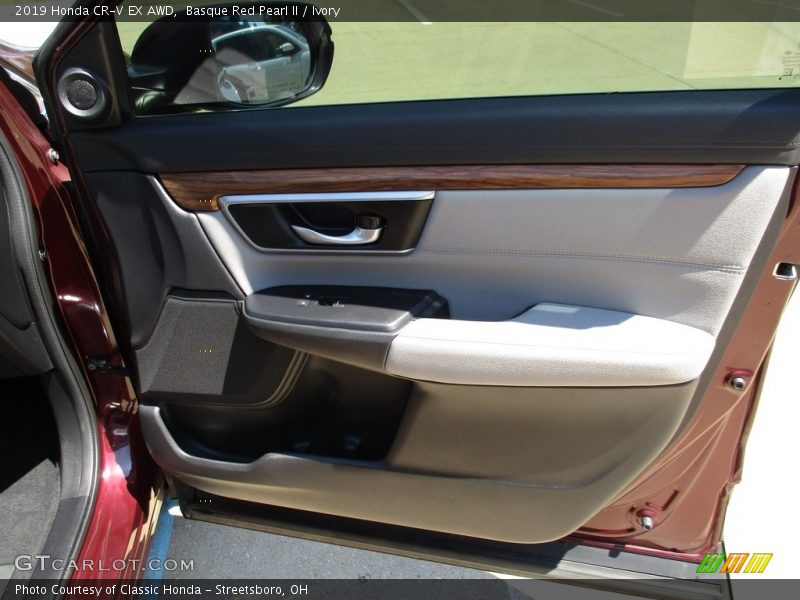 Basque Red Pearl II / Ivory 2019 Honda CR-V EX AWD
