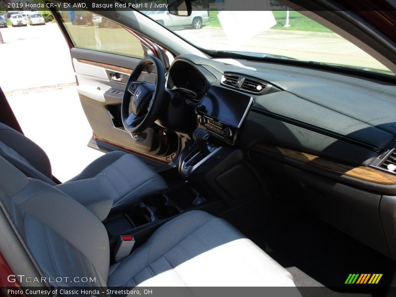 Basque Red Pearl II / Ivory 2019 Honda CR-V EX AWD