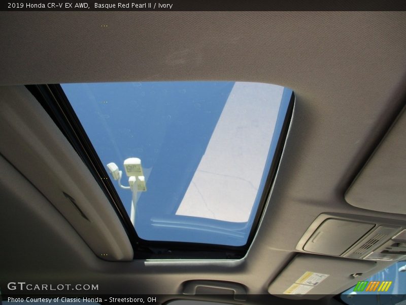 Basque Red Pearl II / Ivory 2019 Honda CR-V EX AWD