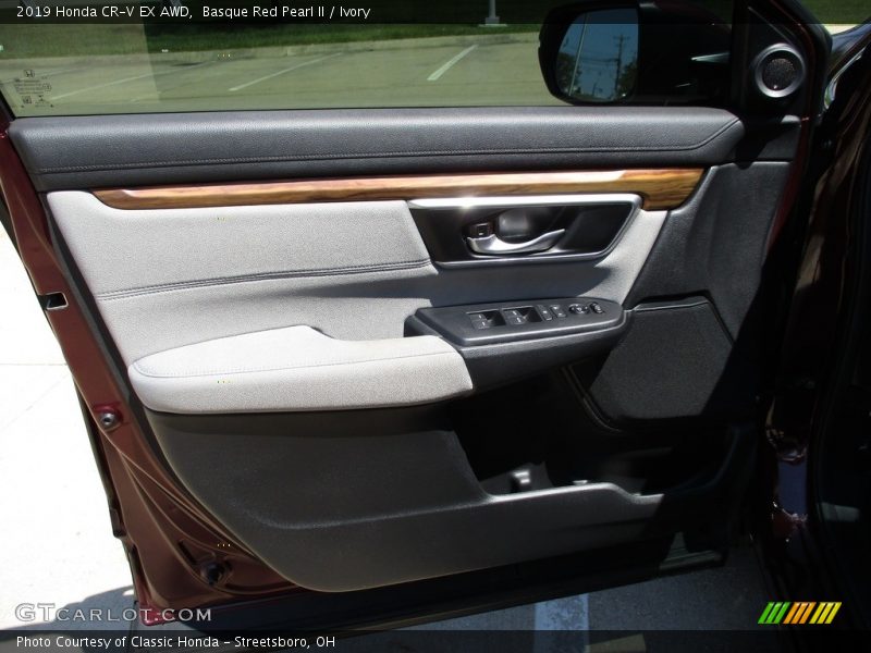 Basque Red Pearl II / Ivory 2019 Honda CR-V EX AWD