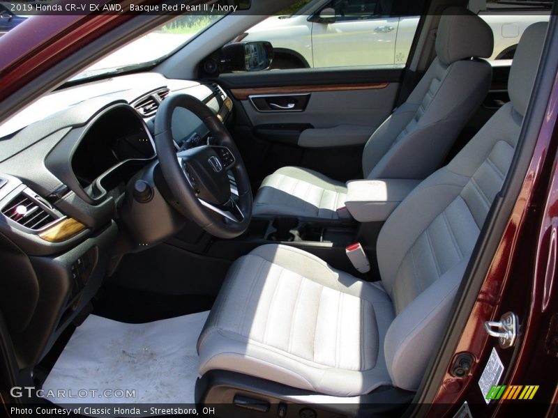Basque Red Pearl II / Ivory 2019 Honda CR-V EX AWD