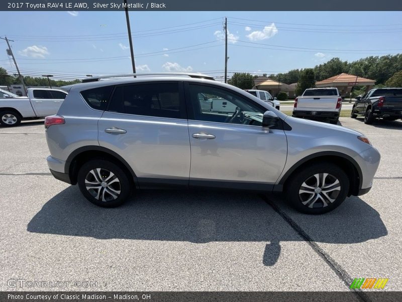 Silver Sky Metallic / Black 2017 Toyota RAV4 LE AWD