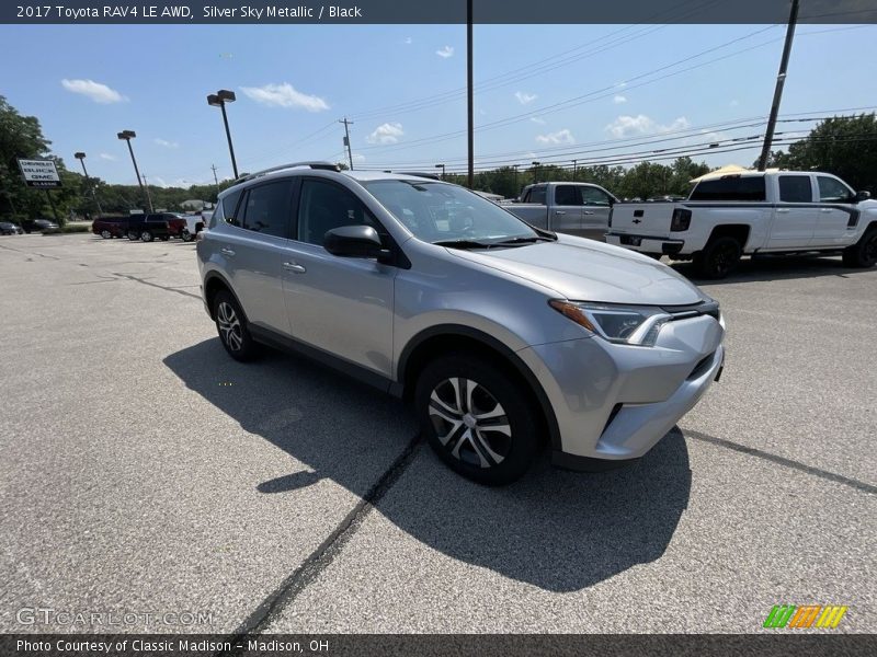 Silver Sky Metallic / Black 2017 Toyota RAV4 LE AWD