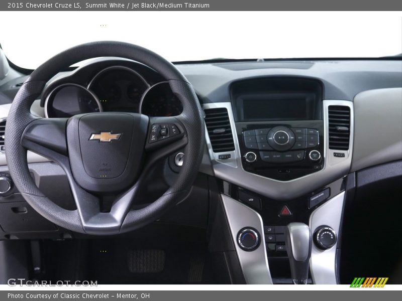 Summit White / Jet Black/Medium Titanium 2015 Chevrolet Cruze LS