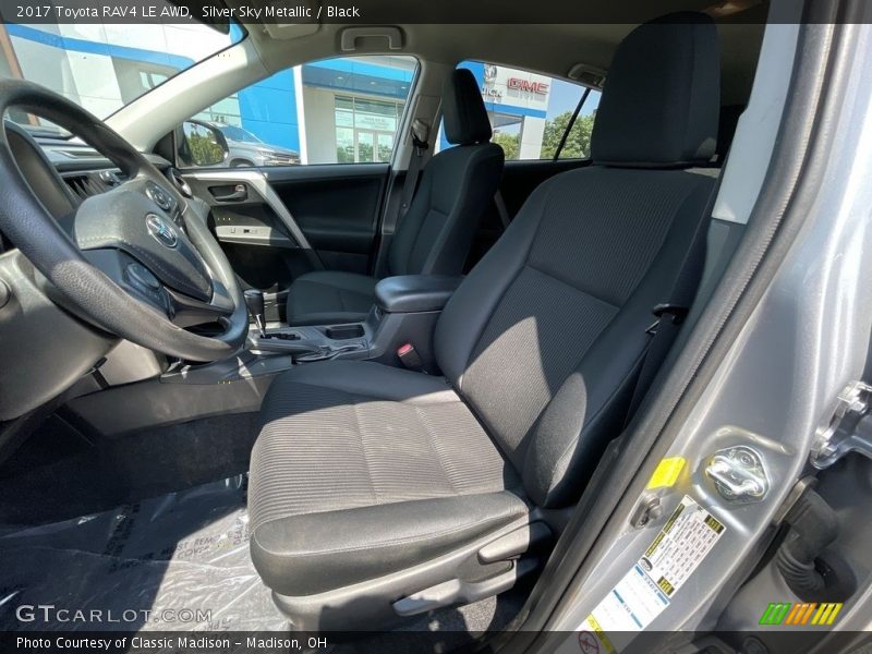 Silver Sky Metallic / Black 2017 Toyota RAV4 LE AWD
