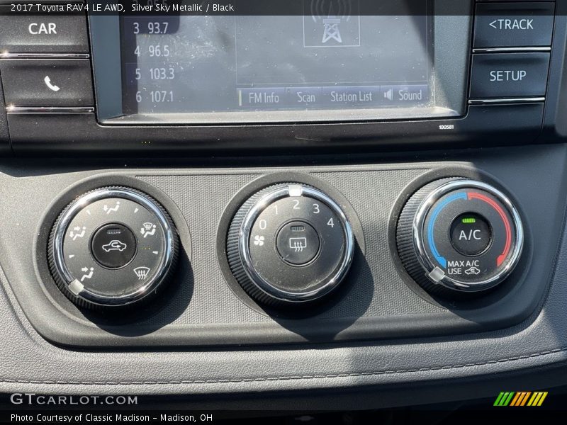 Silver Sky Metallic / Black 2017 Toyota RAV4 LE AWD