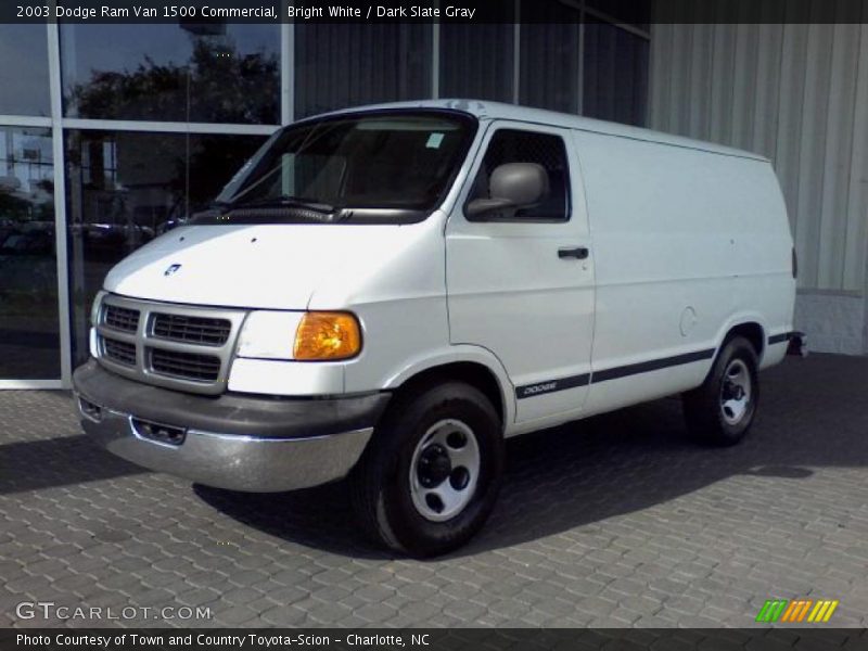Bright White / Dark Slate Gray 2003 Dodge Ram Van 1500 Commercial