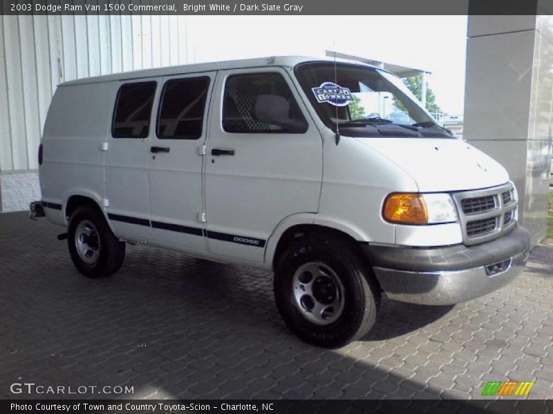 Bright White / Dark Slate Gray 2003 Dodge Ram Van 1500 Commercial
