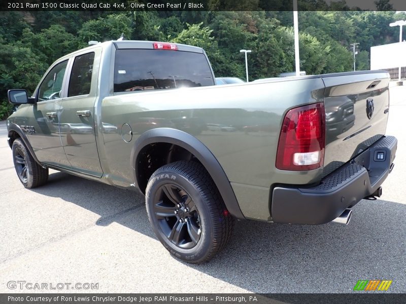 Olive Green Pearl / Black 2021 Ram 1500 Classic Quad Cab 4x4