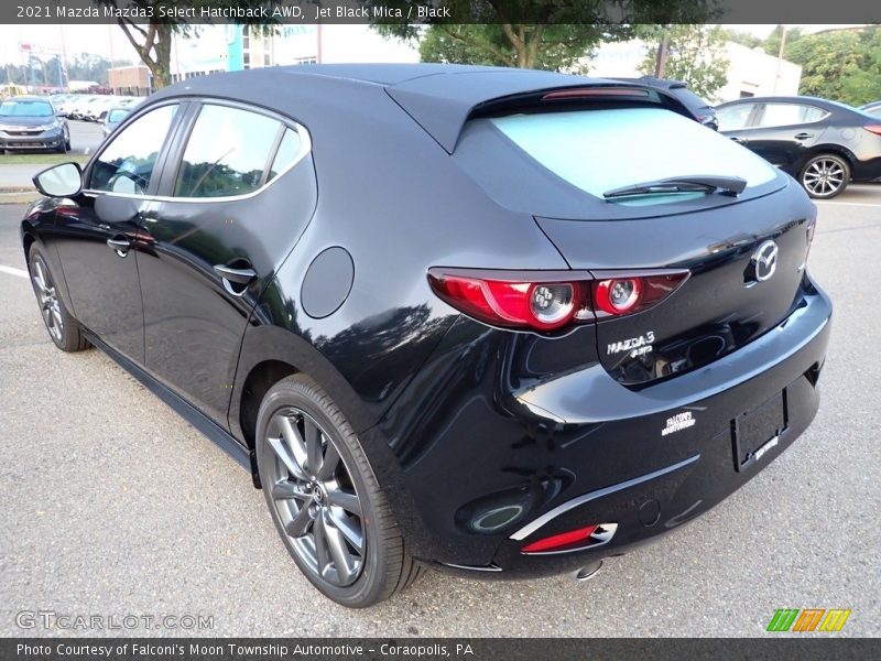 Jet Black Mica / Black 2021 Mazda Mazda3 Select Hatchback AWD