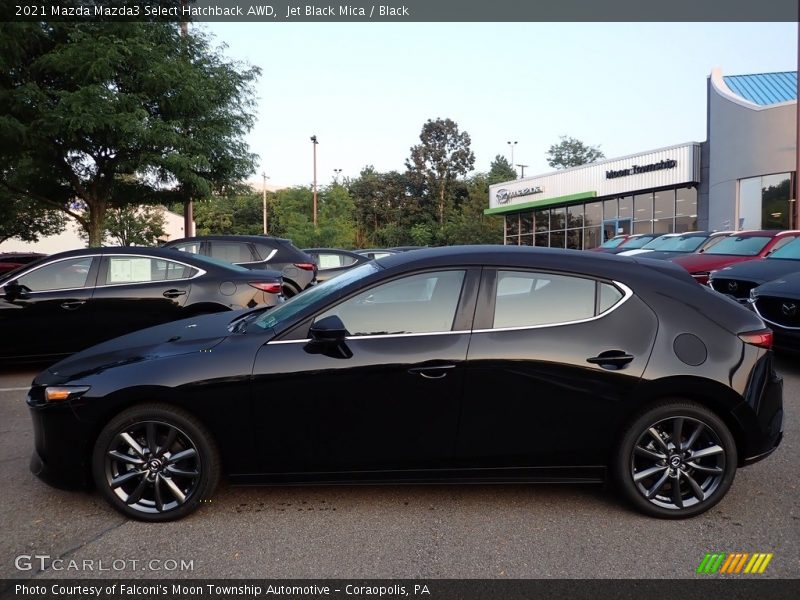 Jet Black Mica / Black 2021 Mazda Mazda3 Select Hatchback AWD