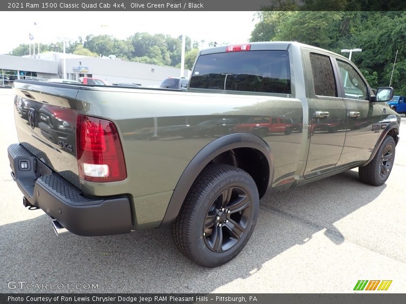 Olive Green Pearl / Black 2021 Ram 1500 Classic Quad Cab 4x4