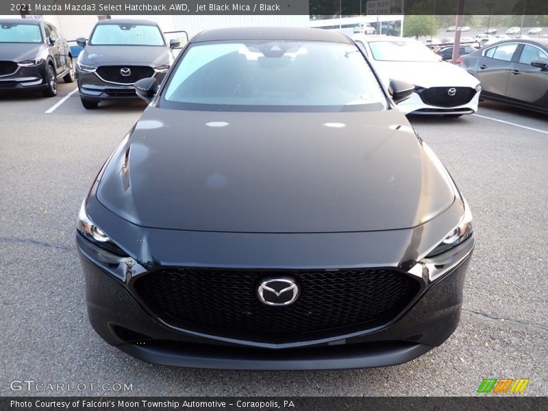 Jet Black Mica / Black 2021 Mazda Mazda3 Select Hatchback AWD