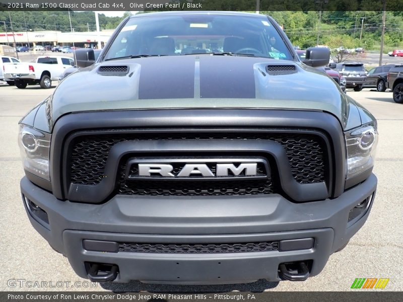 Olive Green Pearl / Black 2021 Ram 1500 Classic Quad Cab 4x4