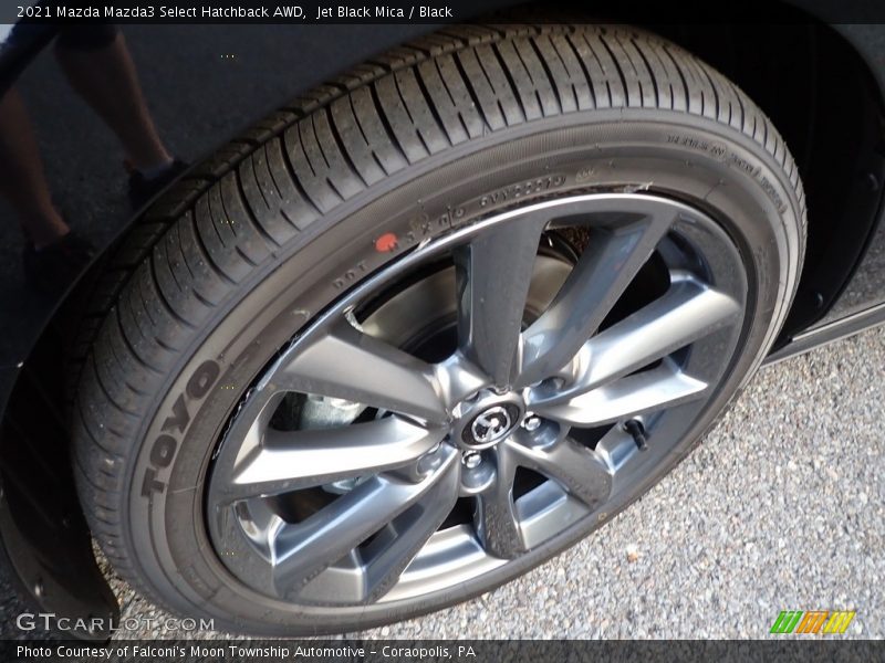 Jet Black Mica / Black 2021 Mazda Mazda3 Select Hatchback AWD