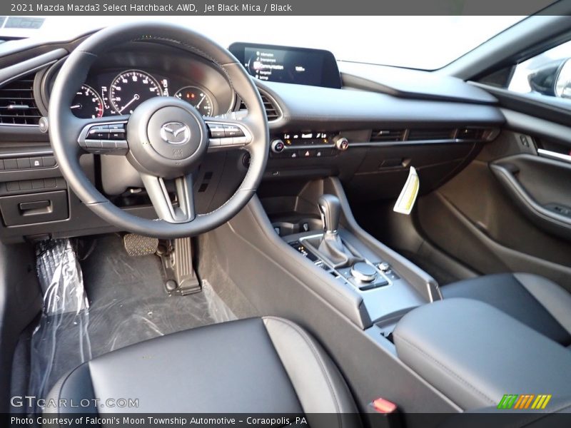 Jet Black Mica / Black 2021 Mazda Mazda3 Select Hatchback AWD