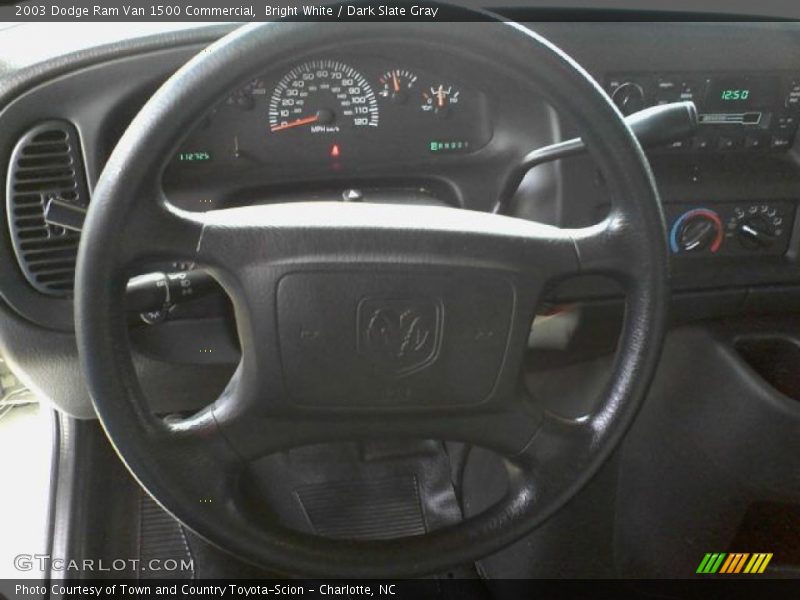 Bright White / Dark Slate Gray 2003 Dodge Ram Van 1500 Commercial