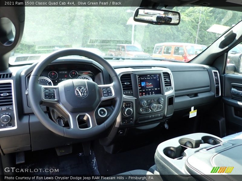 Olive Green Pearl / Black 2021 Ram 1500 Classic Quad Cab 4x4