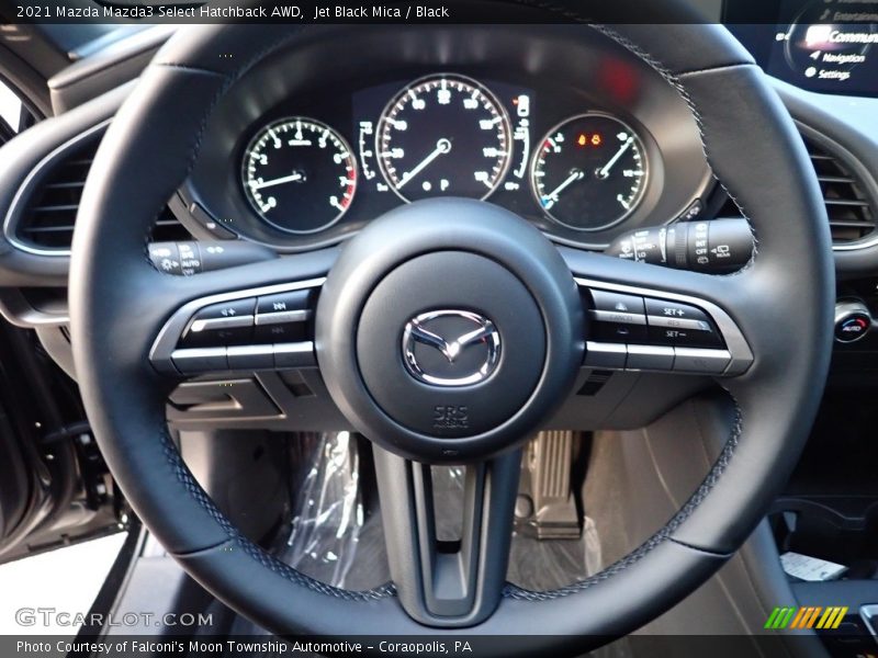 Jet Black Mica / Black 2021 Mazda Mazda3 Select Hatchback AWD