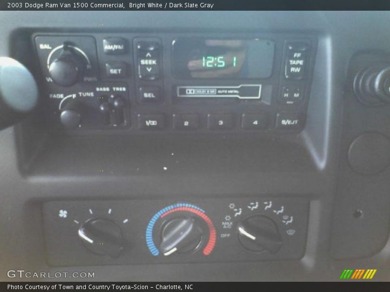 Bright White / Dark Slate Gray 2003 Dodge Ram Van 1500 Commercial